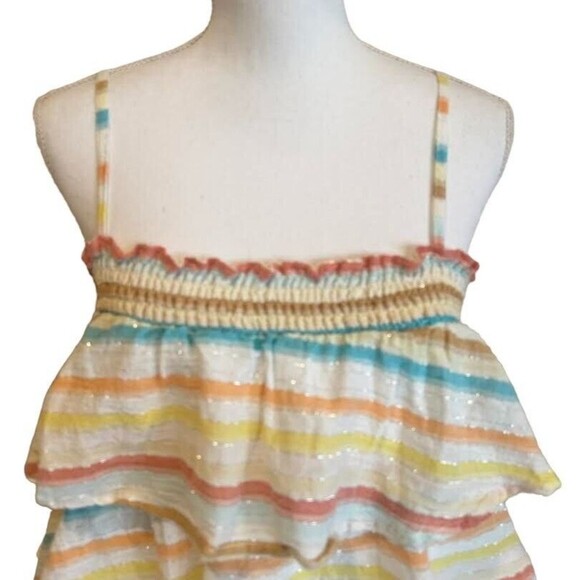 Lovers + Friends Women's M Liv Tiered Dress in Spring Rainbow - Picture 4 of 5